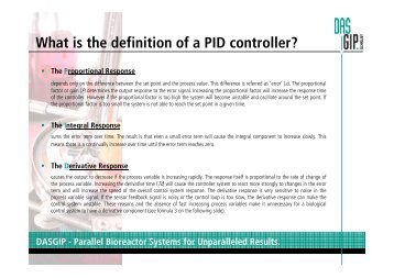 What is the definition of a PID controller? - DASGIP