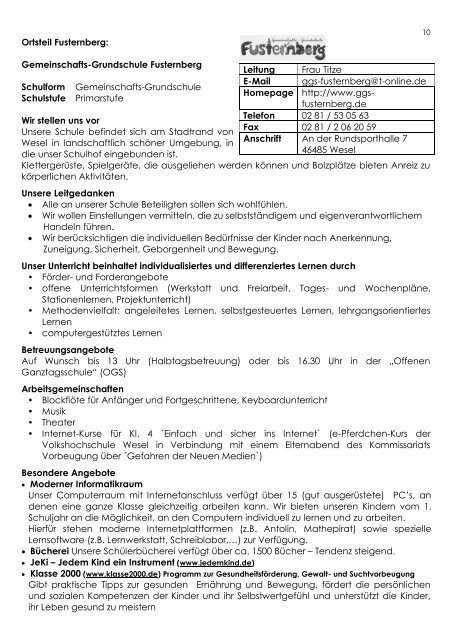 Schulwegweiser 2012 (925 KB ) - Wesel