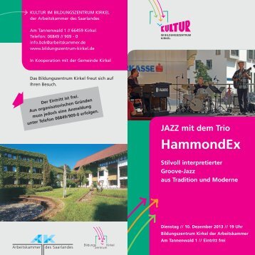 HammondEx - BZK Bildungszentrum Kirkel der Arbeitskammer des ...