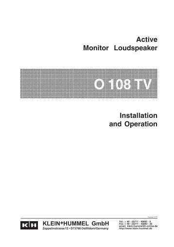 O 108 TV - Klein + Hummel