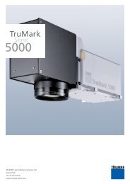 TruMark Serie 5000, 2009-01 - TRUMPF Laser
