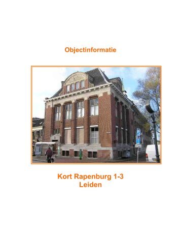 Kort Rapenburg 1-3 Leiden