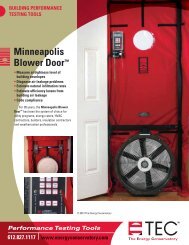 Minneapolis Blower Doorâ„¢ System - The Energy Conservatory