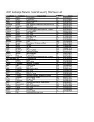 Attendees - The Exchange Network