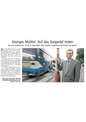 Georges Molitor - Administration des Ponts et ChaussÃ©es