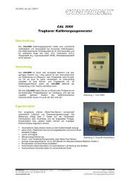 ACD CAL 2000 Kalibriergasgenerator - CONTRONIX