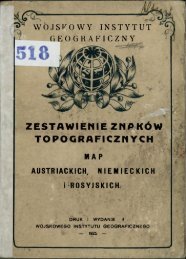 zestawienie znaków topograficznych - Archiwum Map Wojskowego ...