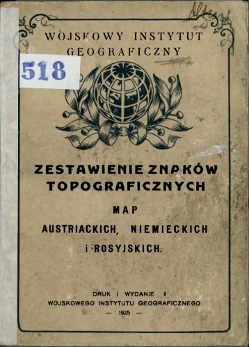 zestawienie znaków topograficznych - Archiwum Map Wojskowego ...