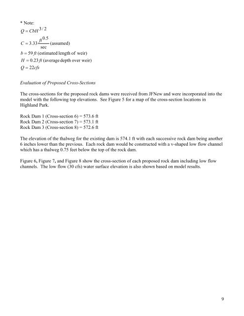 Highland Park Dam Mitigation Project Appendix C - Partners for ...