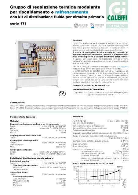 Gruppo di regolazione termica modulante per riscaldamento - Caleffi