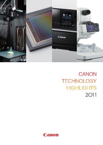 Canon Technology Highlights 2011