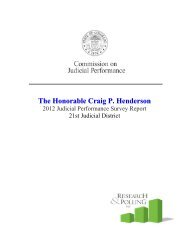 Judge Craig P. Henderson - Commissions on Judicial Performance