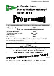 Programm - Canu Club Emsdetten