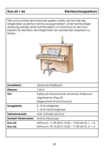 Kursheft 2013/14 - Förderverein der Emma-Schule