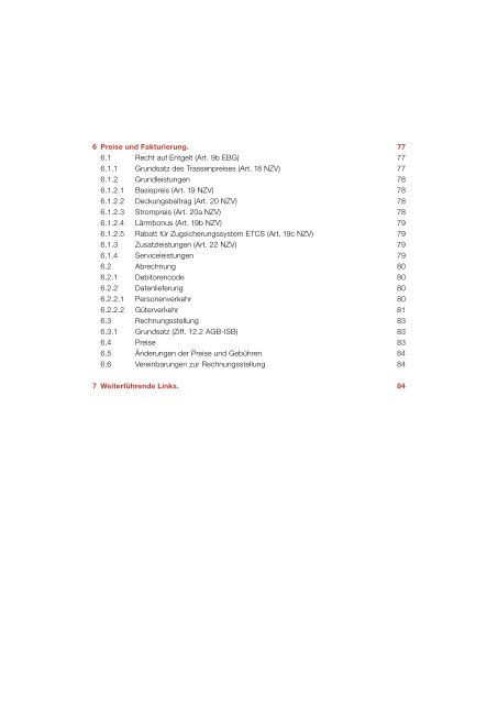 Network Statement SBB 2014 - Trasse Schweiz AG