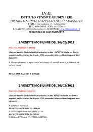 26/02/2013 trib. di caltanissetta - 123aggiudicato.it
