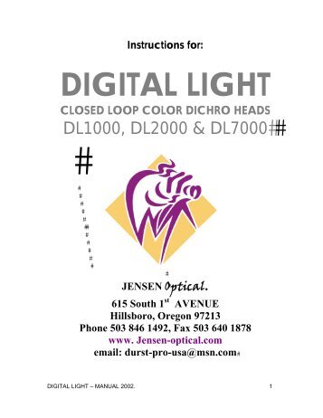 Digital Light Manual - durst-pro-usa