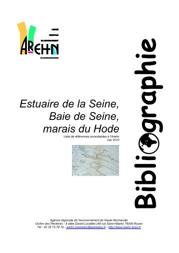 Bibliographie Estuaire de la Seine - Arehn