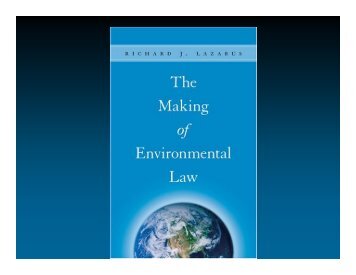 The Making of Environmental Law