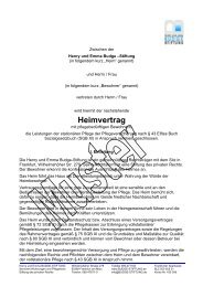 Heimvertrag - Budge-Stiftung
