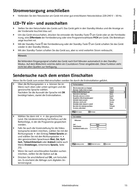 (SAT, DVB-T, Decoder etc.) anschließen - Medion