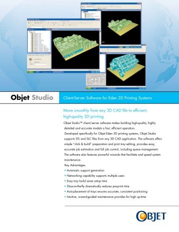 Objet Studio Software - PADT