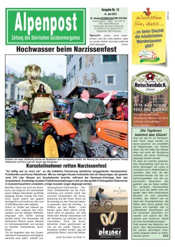 Hochwasser beim Narzissenfest - ausseerland.net