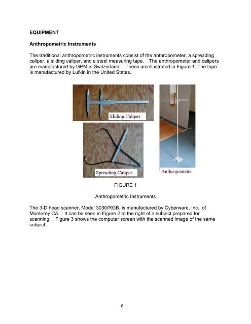 A HEAD-AND-FACE ANTHROPOMETRIC SURVEY - The National ...