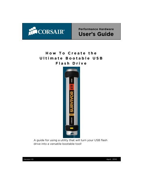 How to Create the Ultimate Bootable USB Flash - Corsair