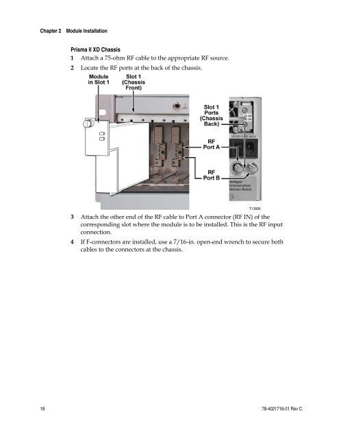 Prisma II 1310 nm High Density Transmitter and Host Module ...