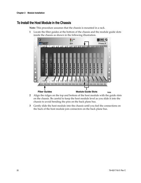 Prisma II 1310 nm High Density Transmitter and Host Module ...