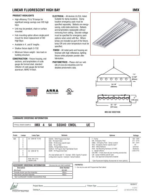 Linear fluorescent high bay imx - LSI Industries Inc.