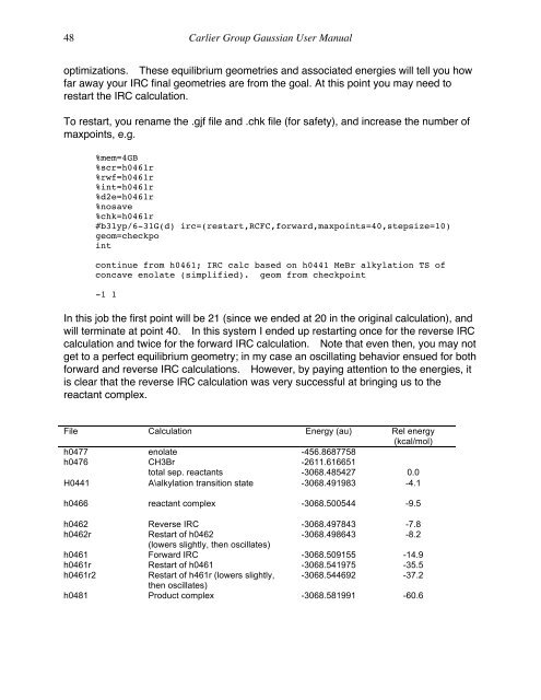 Carlier Group Gaussian User Manual - Virginia Tech