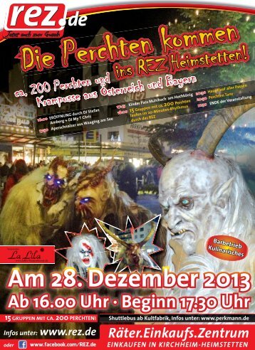 Flyer | Perchten-Event 2013, im REZ Heimstetten