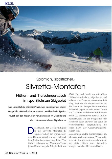 Tipps-for-Trips  Reisemagazin 1.2014