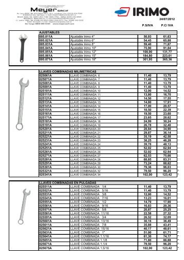 24/07/2012 PS/IVA PC/ IVA AJUSTABLES 005.011A ... - Meyer SACIF