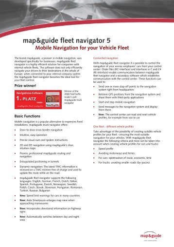 map&guide fleet navigator 5 - CarTFT.com