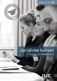 JUC Juridiske kurser marts-september 2014