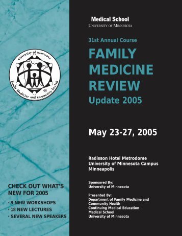 Family Medicine Review - University of Minnesota Continuing ...