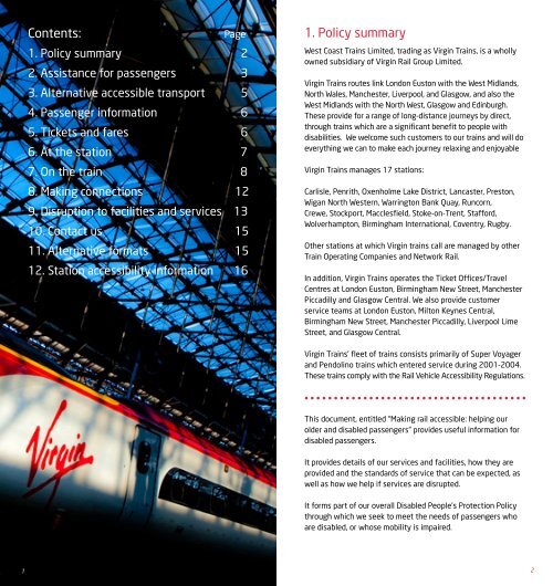 Making rail accessible - Virgin Trains