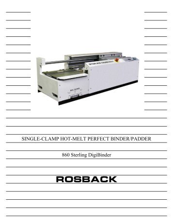 Sterling 860 Perfect Binder Brochure