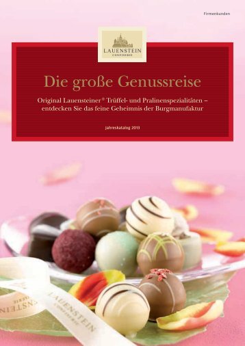 KATALOG Lauenstein Pralinen und feinste Schokoladenkreationen