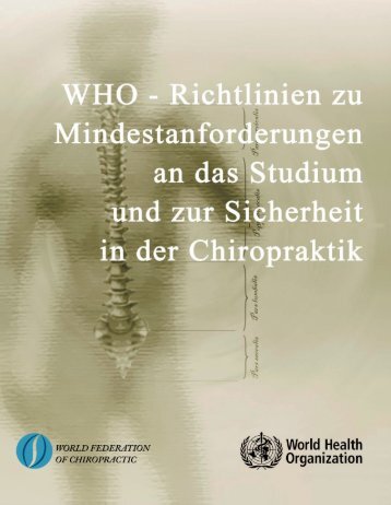 4. Vollständiges Studium der Chiropraktik - The World Federation of ...