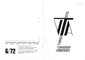 Turnerbote 1972 Ausgabe 6.pdf - TV Arbergen von 1893 eV