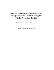 Mx N Communication and Parallel Interpolation in CCSM3 Using the ...
