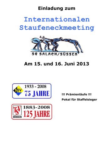 Internationalen Staufeneckmeeting - Schwimmsport Steiner