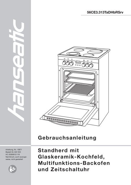 Gebrauchsanleitung Gefrierschrank hanseatic GS 136+ / 170+ / 202