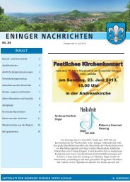 14. Juni 2013 - Gemeinde Eningen unter Achalm