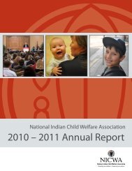 2011 Annual Report - National Indian Child Welfare Association