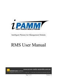 iPAMM RMS User Manual - Server Racks Australia